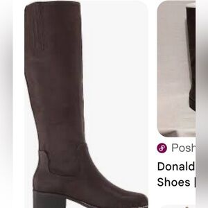 Donald J. Pliner Women's Dark Brown Over the Knee Boots 6.5